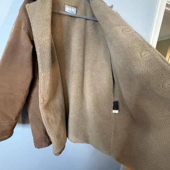 Wilsons Leather Brown Shearling Jacket - Picture 4 of 7